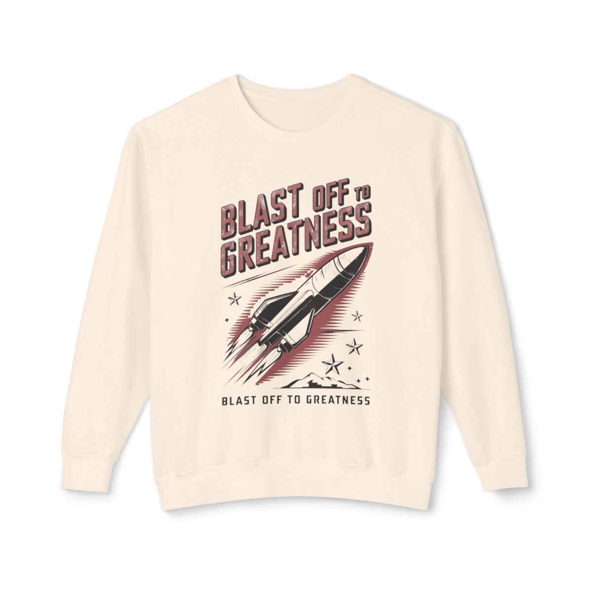 Blast off to greatness Unisex Lightweight Crewneck Sweatshirt - Image 5
