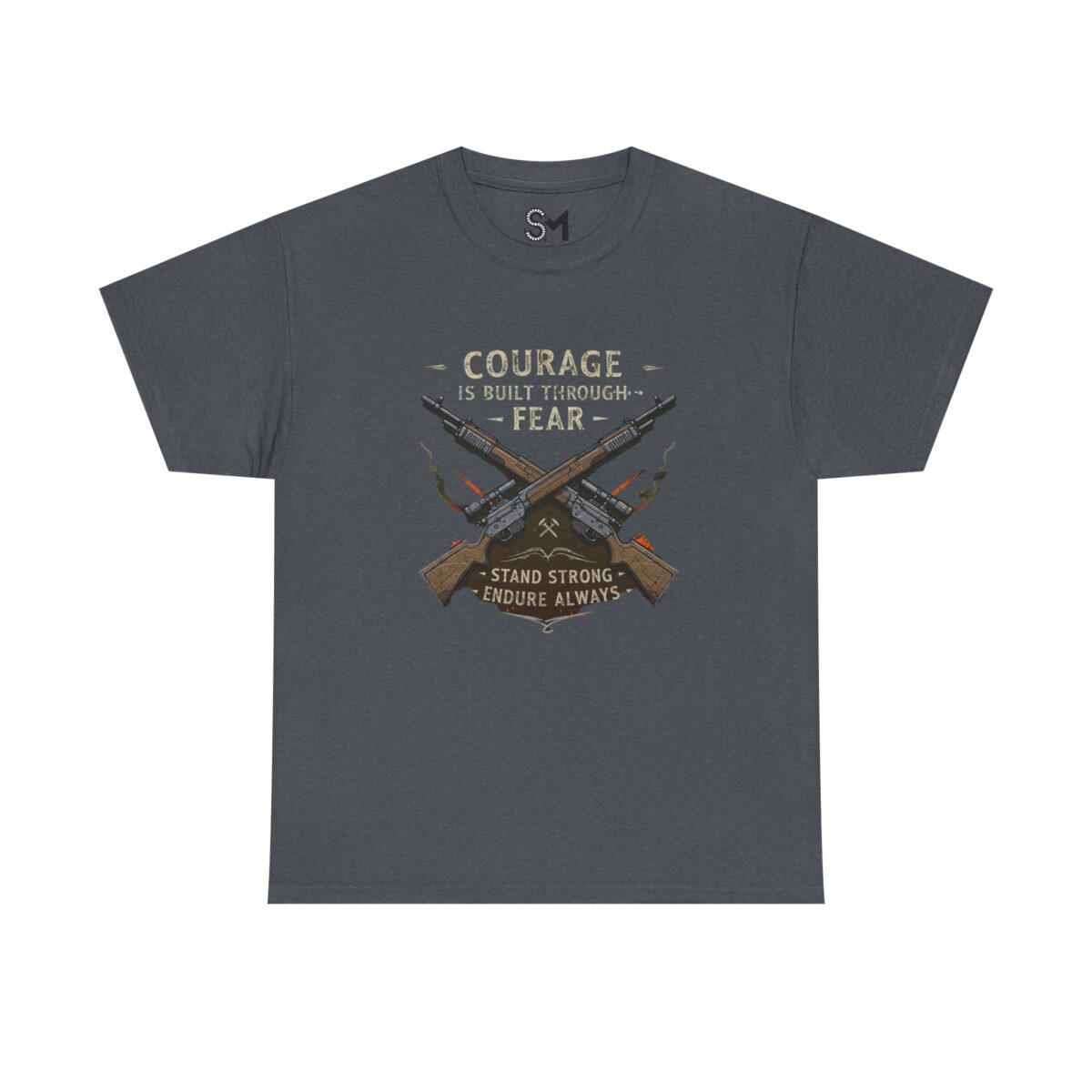 Courage is built through fear Unisex Heavy Cotton Tee - Image 21