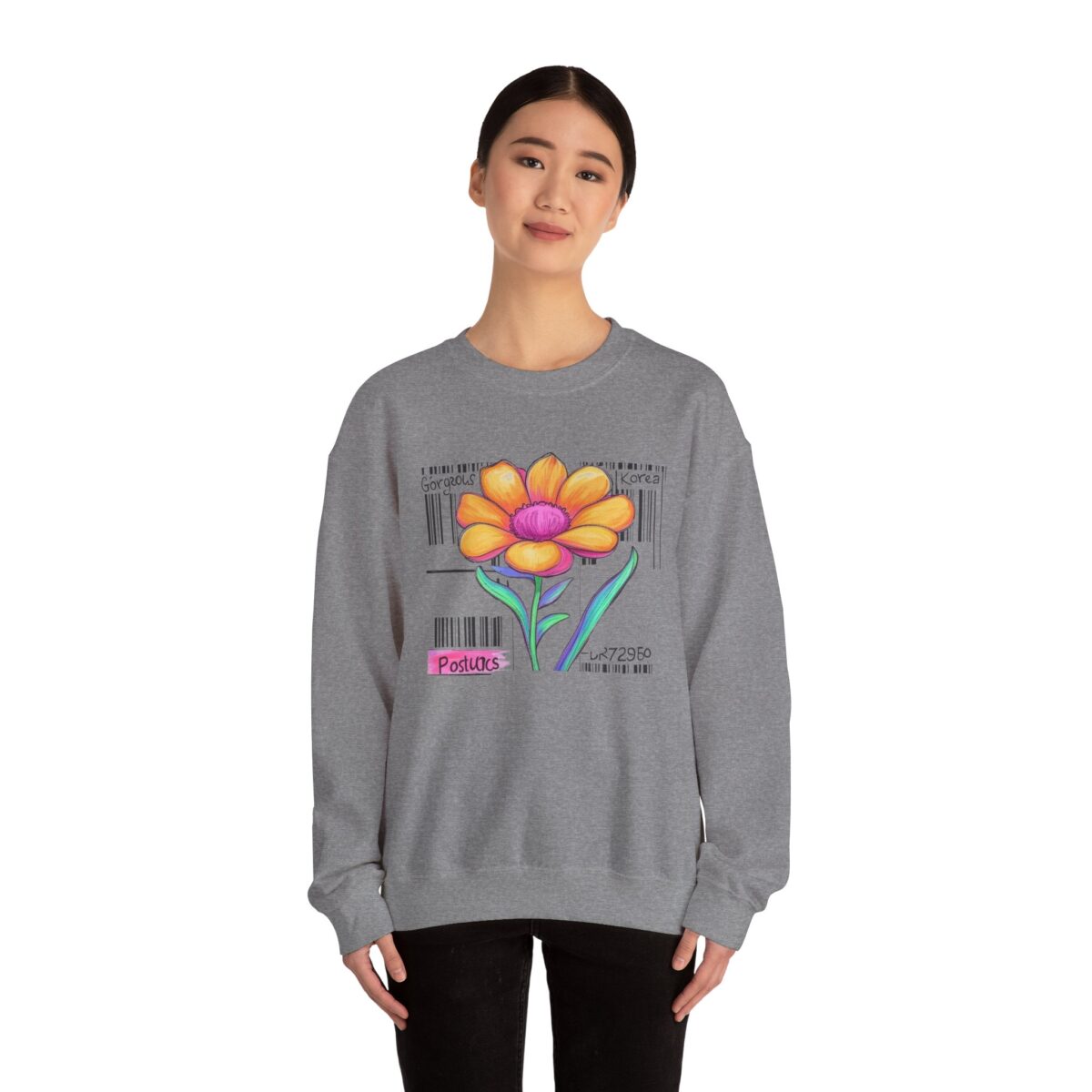 Gorgeous Flower Graphic Sweatshirt | Unisex Crewneck for All Seasons - Image 20
