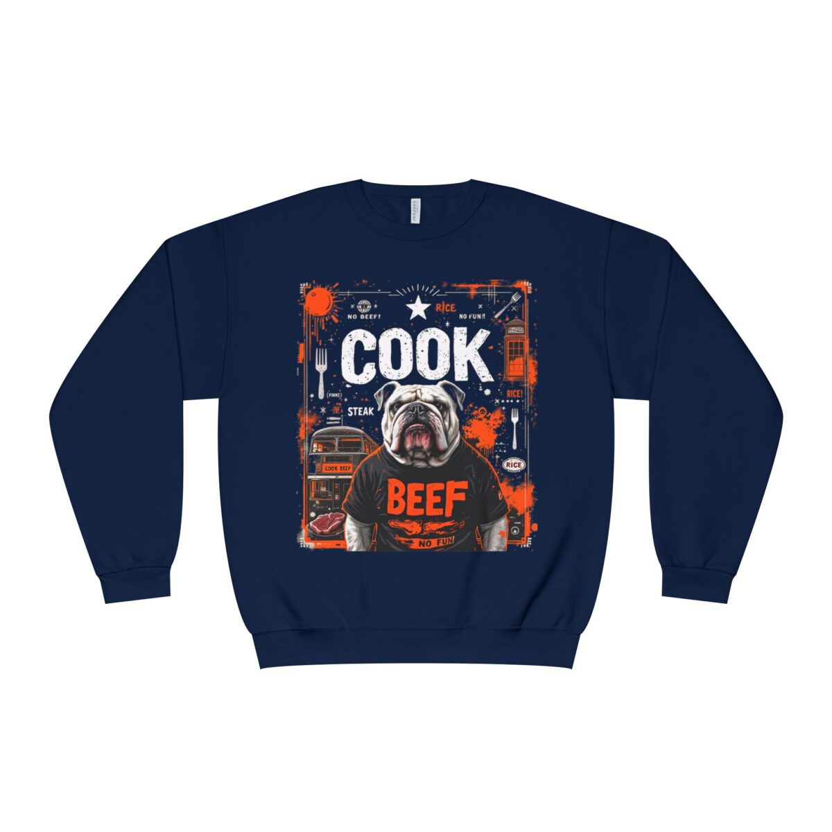 Cook beef Unisex NuBlend® Crewneck Sweatshirt - Image 9