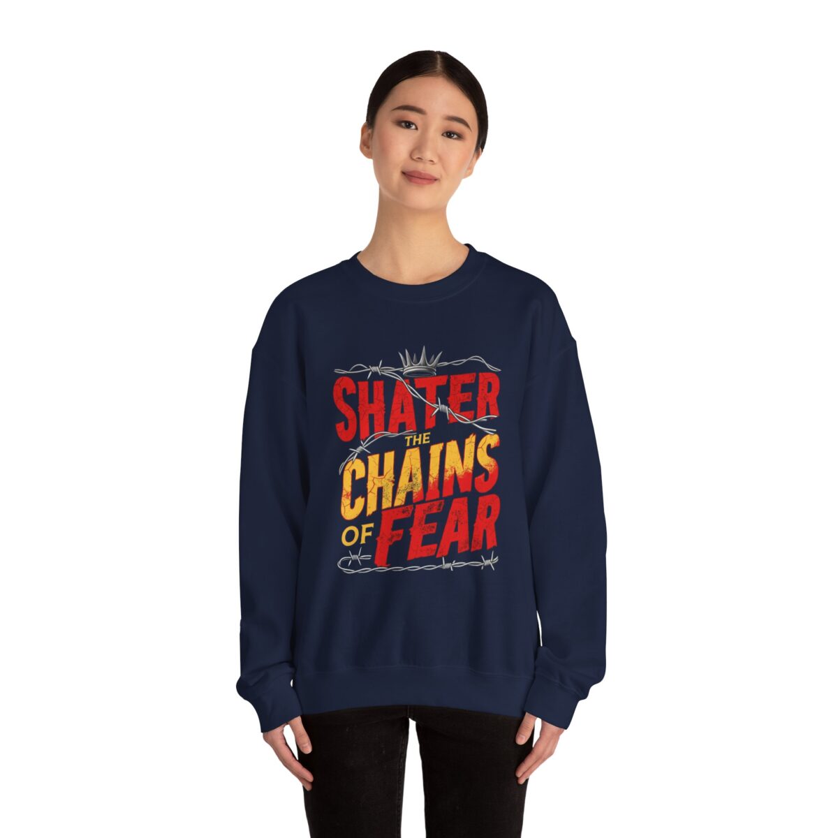 Shater chains of fear Unisex Heavy Blend™ Crewneck Sweatshirt - Image 20