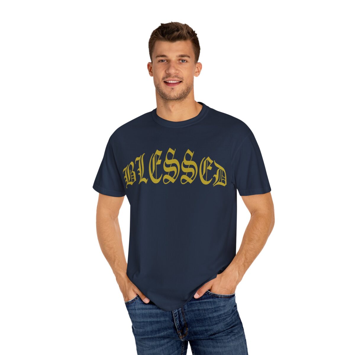 Blessed Unisex Garment-Dyed T-shirt - Positive Affirmation Tee - Image 8