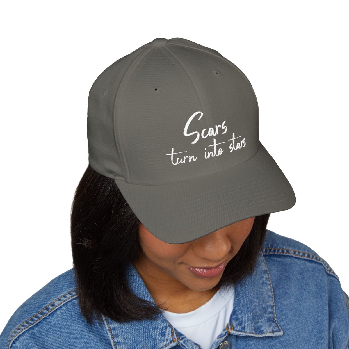 Embroidered Cap - 'Scars Turn Into Stars' Inspiring Quote - Image 15