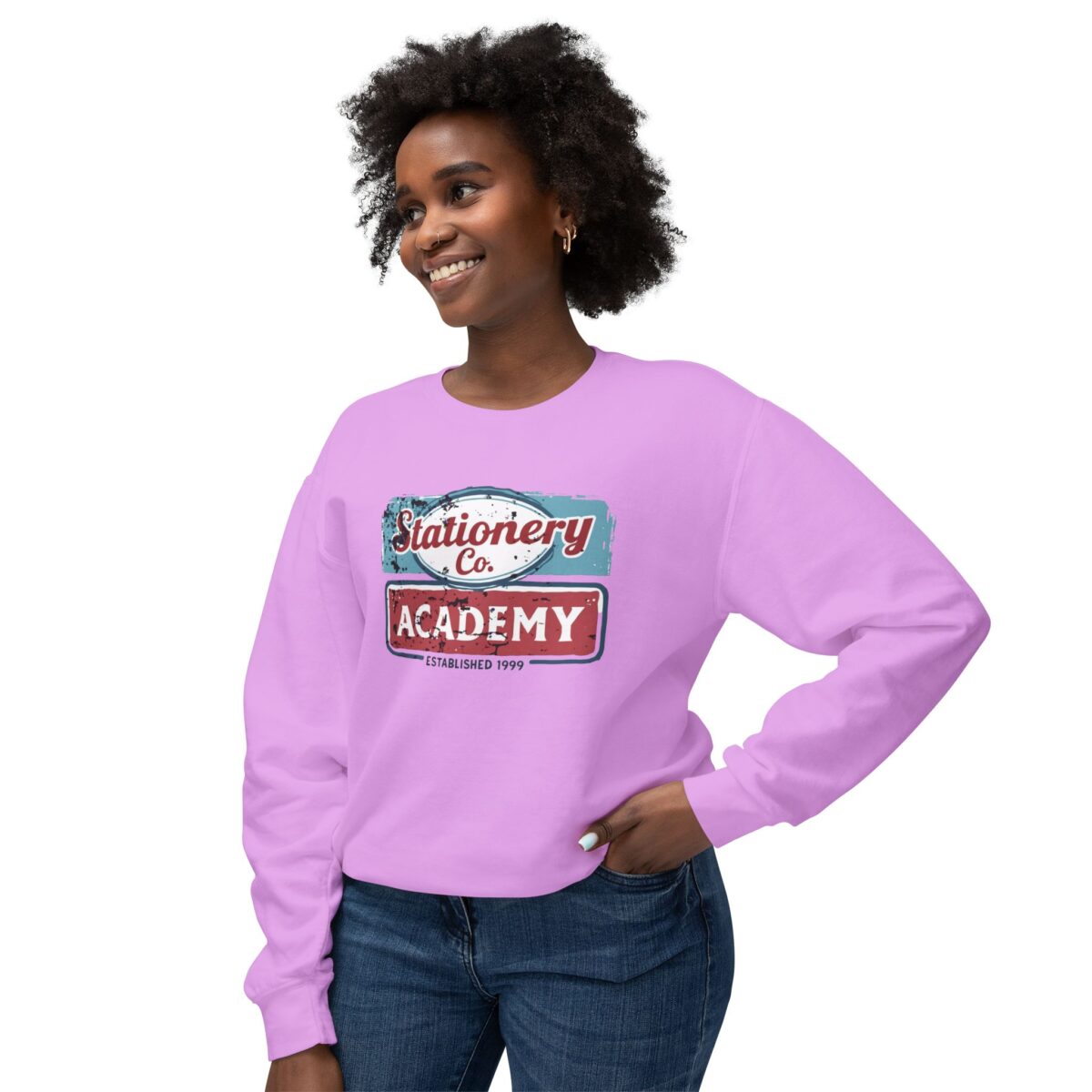 Vintage Sign Unisex Lightweight Crewneck Sweatshirt - Image 43