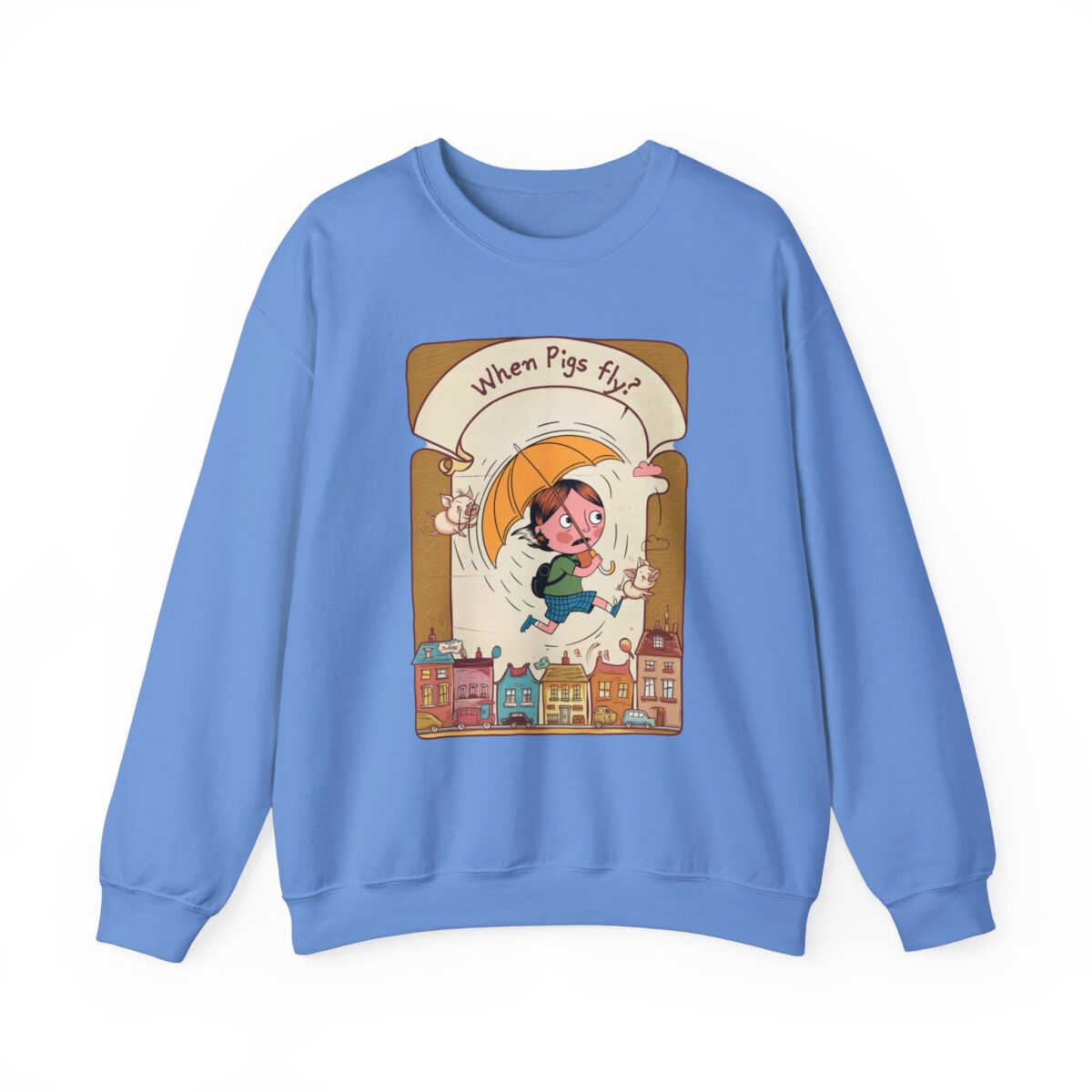 When pigs fly? Unisex Heavy Blend™ Crewneck Sweatshirt - Image 21