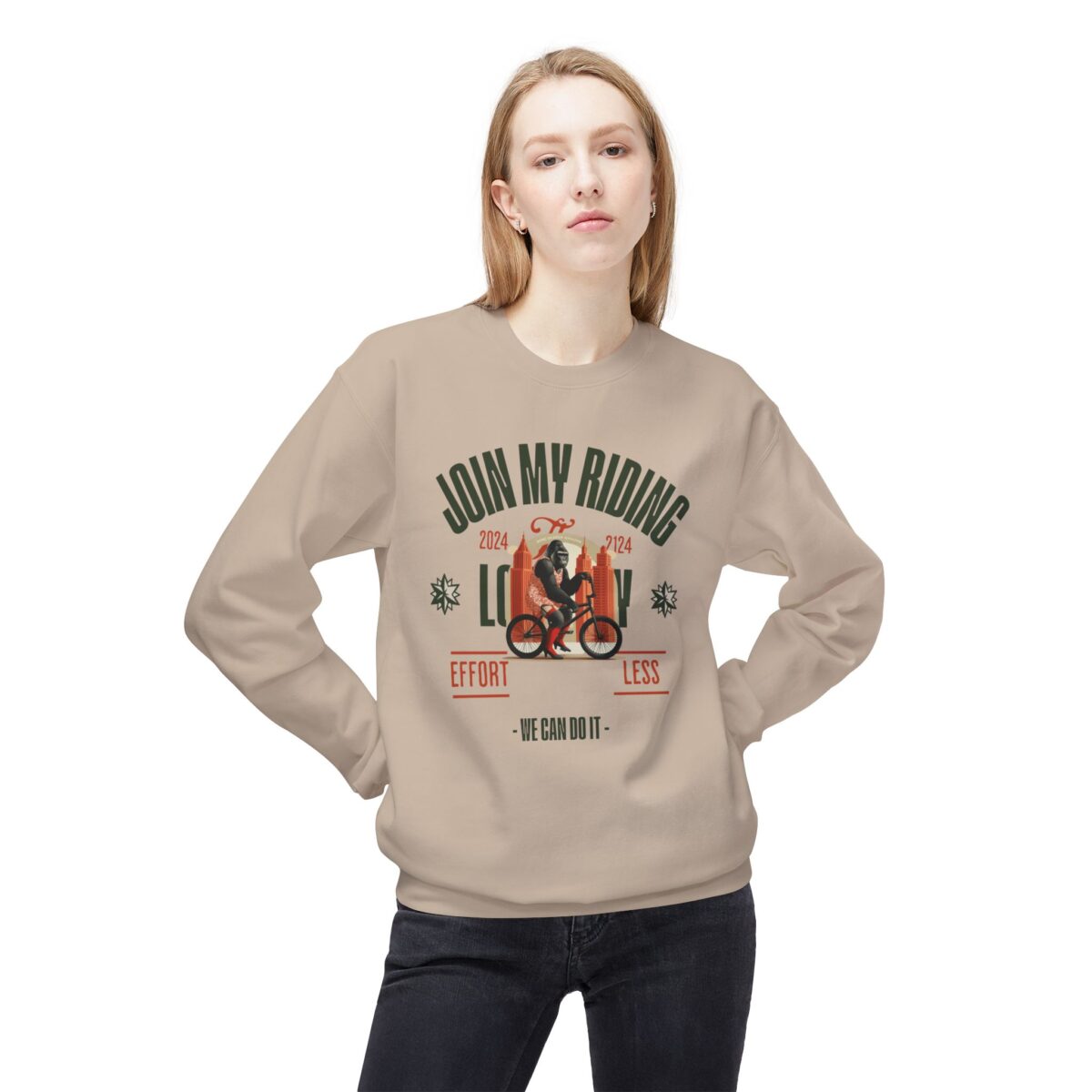Join My Riding? Unisex Midweight Softstyle Fleece Crewneck Sweatshirt - Image 11