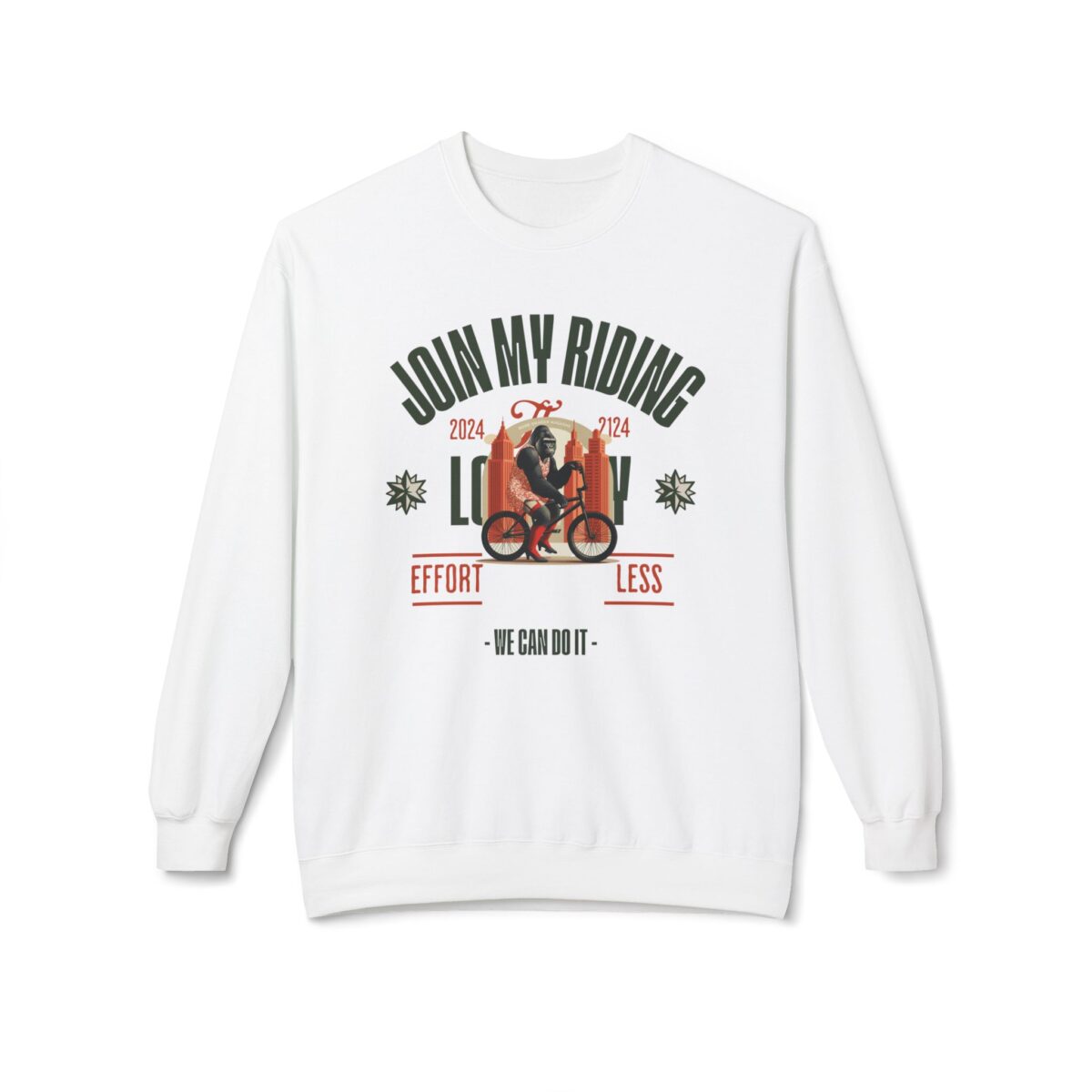 Join My Riding? Unisex Midweight Softstyle Fleece Crewneck Sweatshirt - Image 5