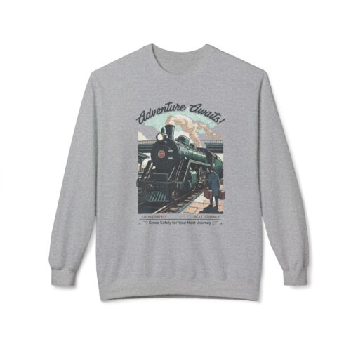 Cross safely Unisex Midweight Softstyle Fleece Crewneck Sweatshirt - Image 9