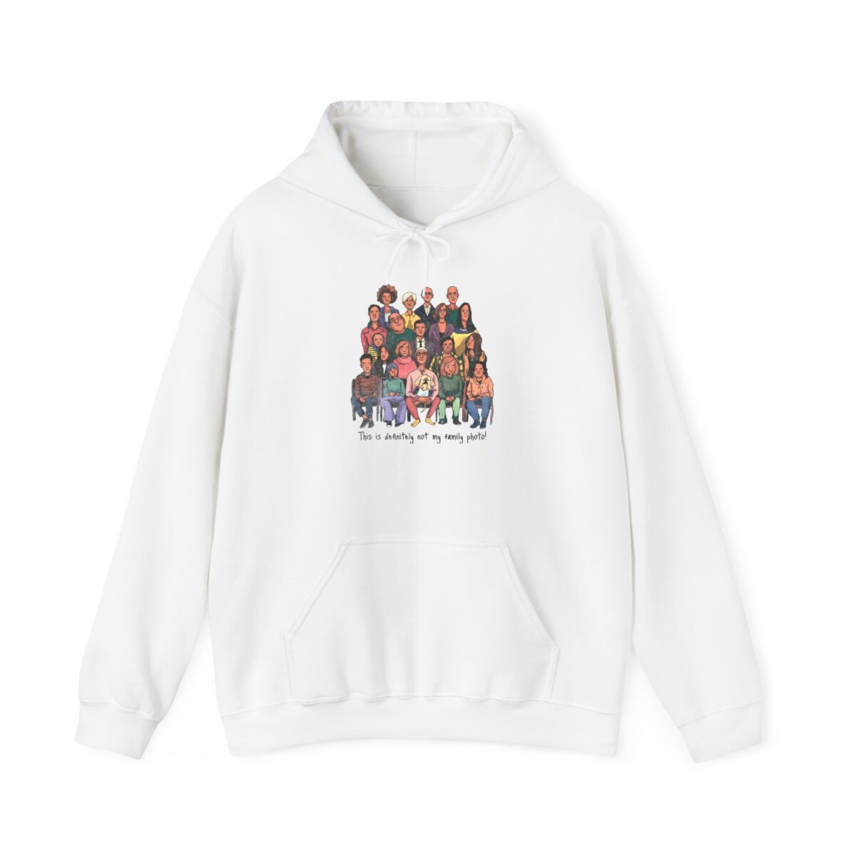 Definitely not my family photo Unisex Heavy Blend™ Hooded Sweatshirt