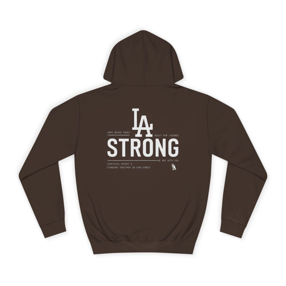 LA STRONG Unisex College Hoodie - Image 2
