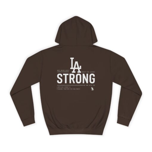 LA STRONG Unisex College Hoodie - Image 2