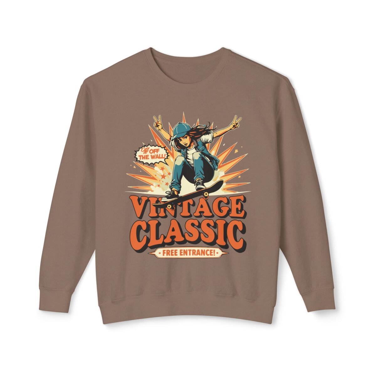Vintage Classic Unisex Lightweight Crewneck Sweatshirt - Image 17