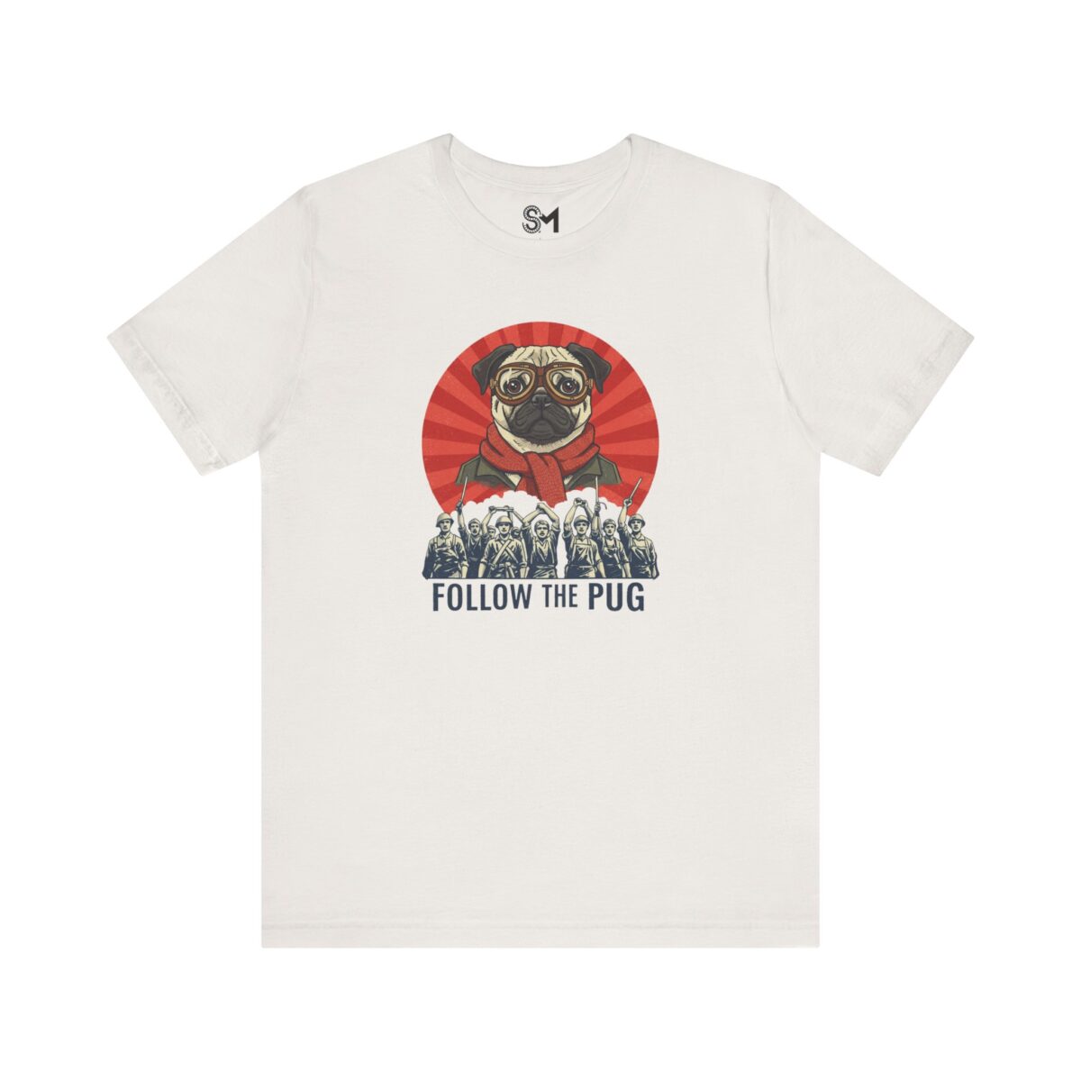 Follow the pug Unisex Jersey Short Sleeve Tee - Image 17