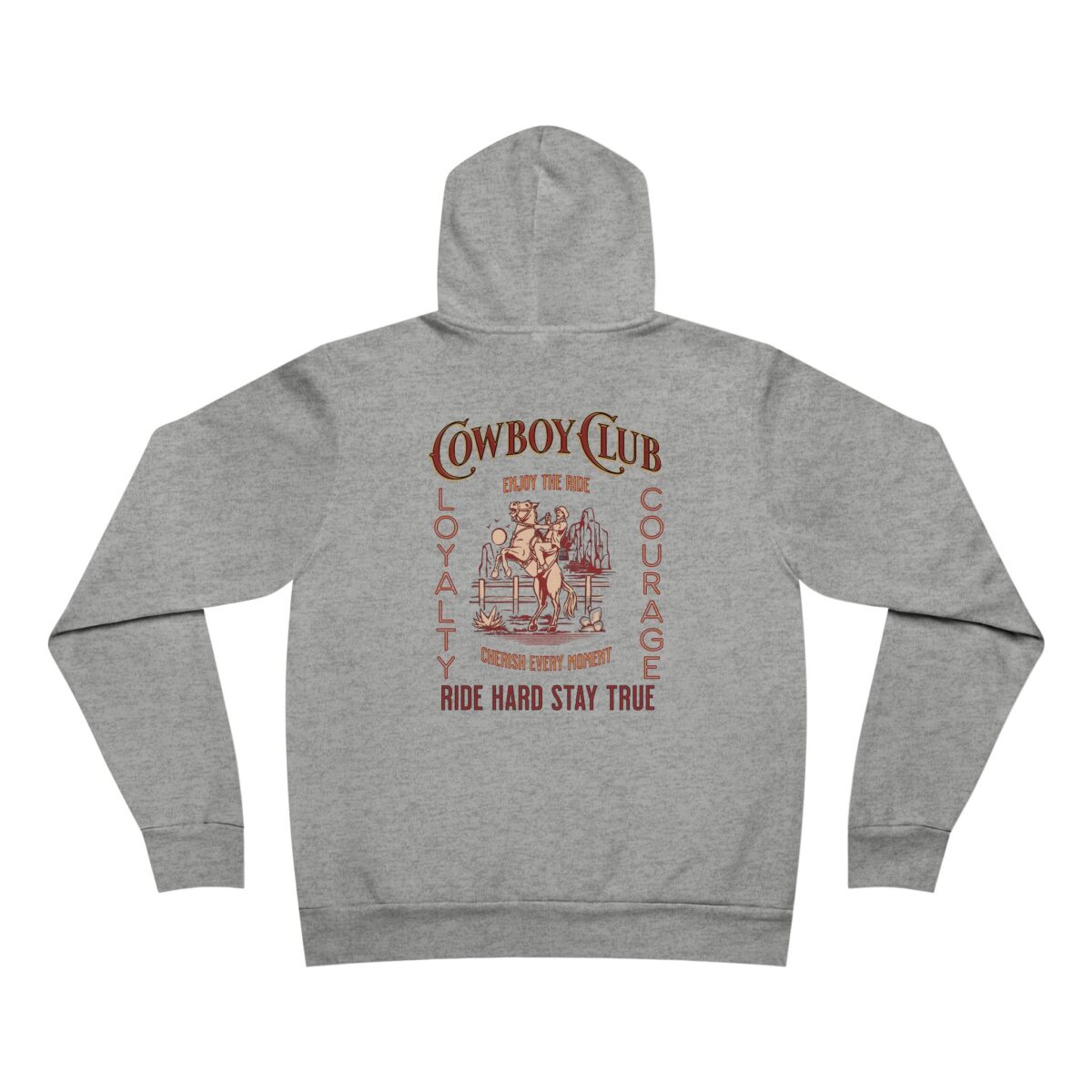 Cowboy club Unisex Sponge Fleece Pullover Hoodie - Image 2