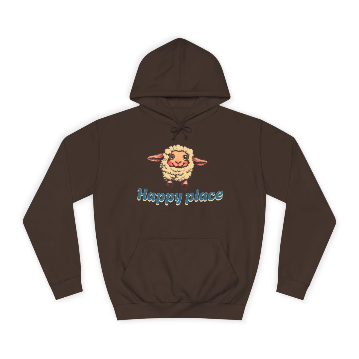 Happy place Unisex College Hoodie - Image 5