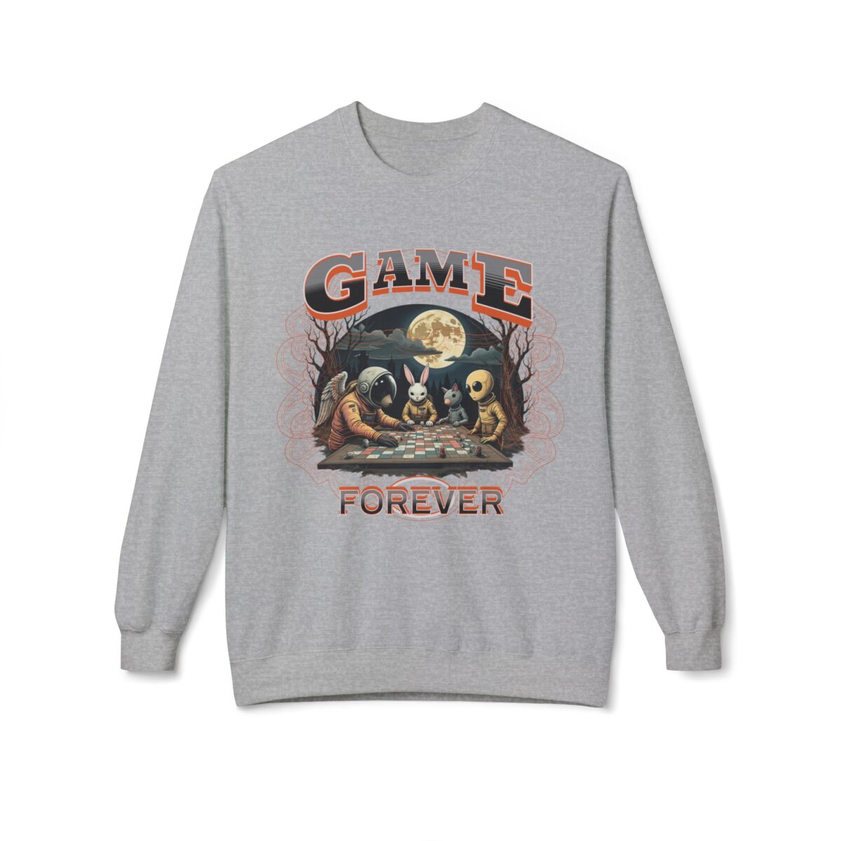 Game forever Unisex Midweight Softstyle Fleece Crewneck Sweatshirt - Image 9