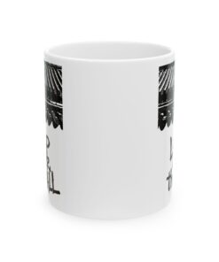 Inspirational Ceramic Mug - Lead Over the Wall - Motivational Coffee Cup
