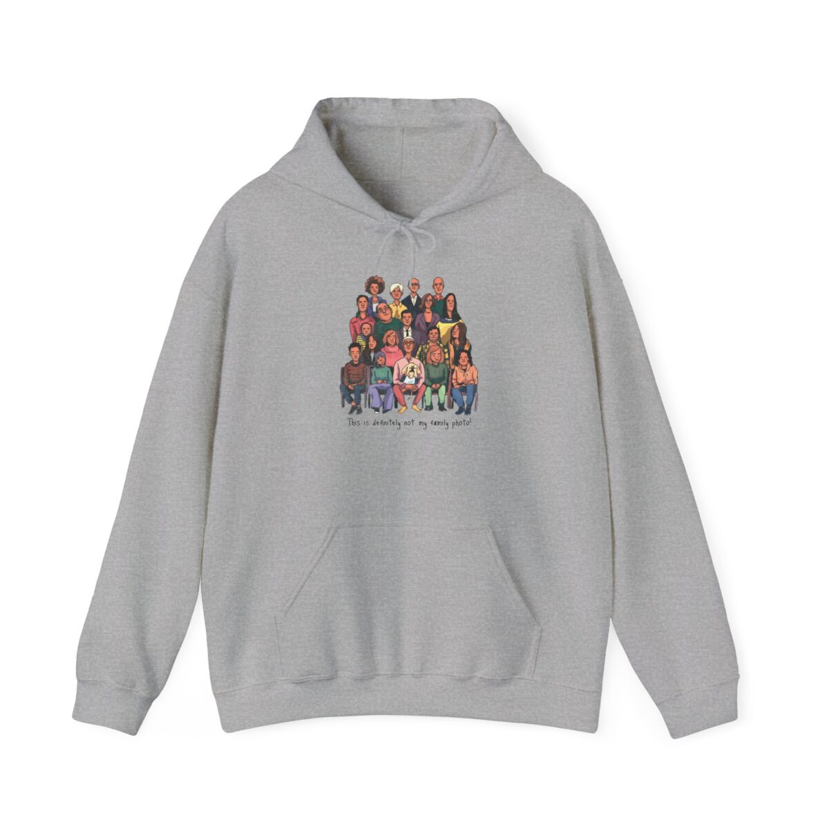 Definitely not my family photo Unisex Heavy Blend™ Hooded Sweatshirt - Image 13