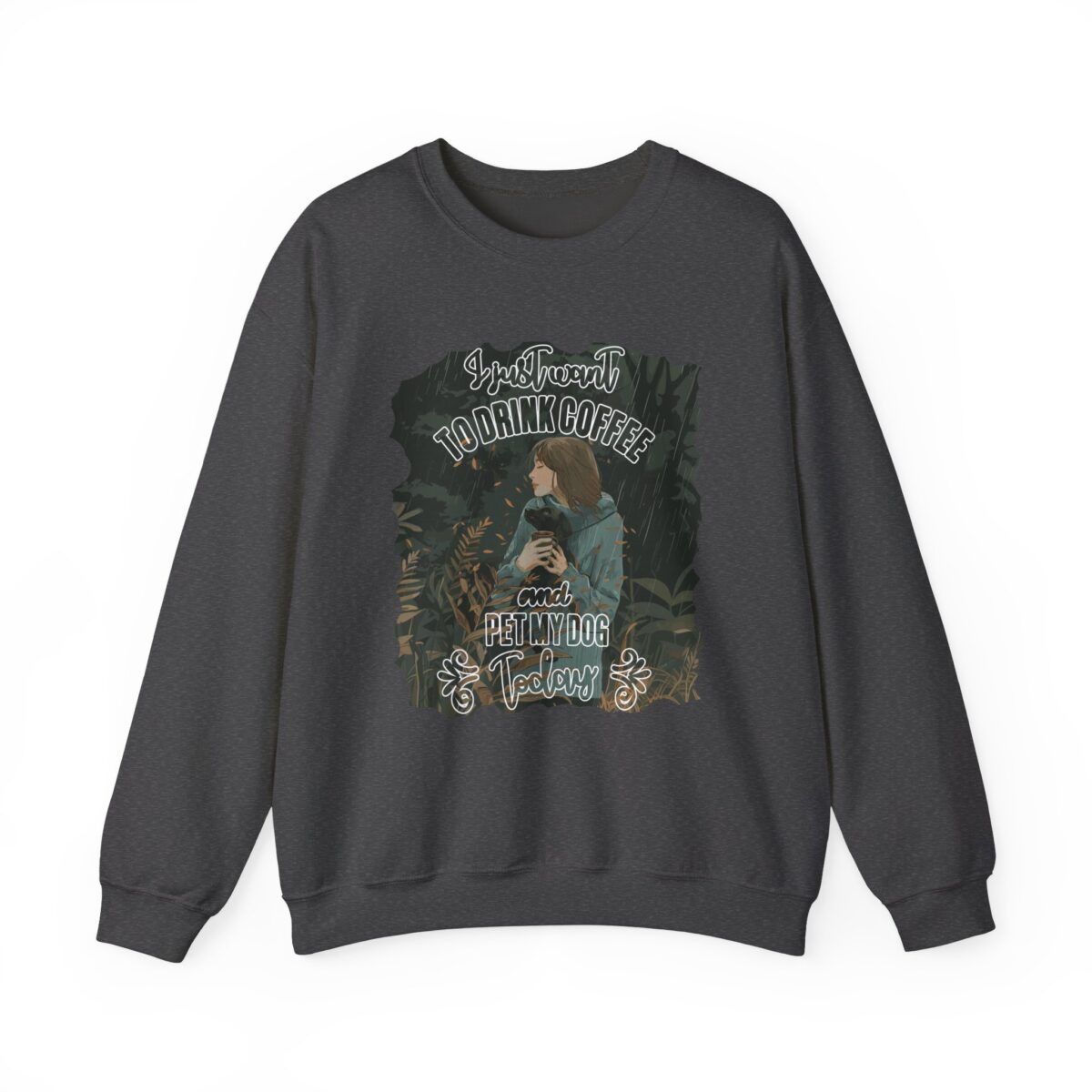 Pet my dog today Unisex Heavy Blend™ Crewneck Sweatshirt - Image 9