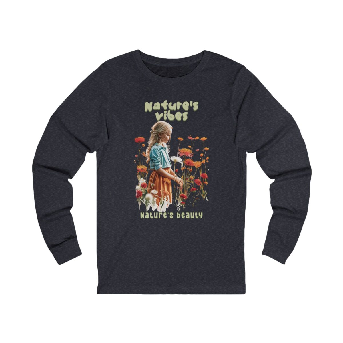 Nature's Vibes Unisex Jersey Long Sleeve Tee - Image 15