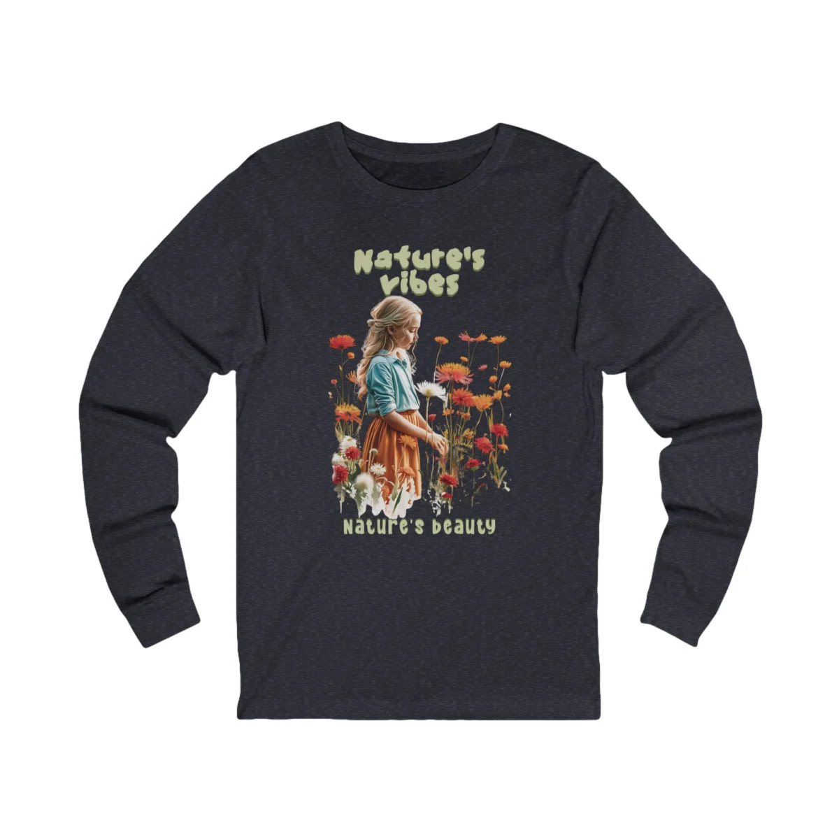 Nature's Vibes Unisex Jersey Long Sleeve Tee - Image 15