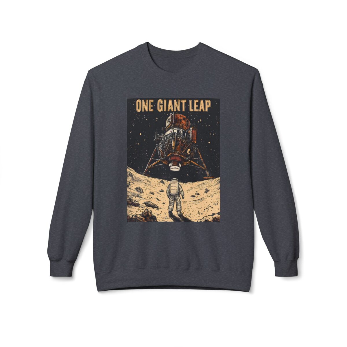 One giant leap Unisex Midweight Softstyle Fleece Crewneck Sweatshirt - Image 13