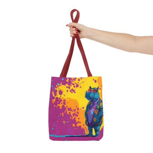 Stylish Hippo Tote Bag (AOP) - Image 16