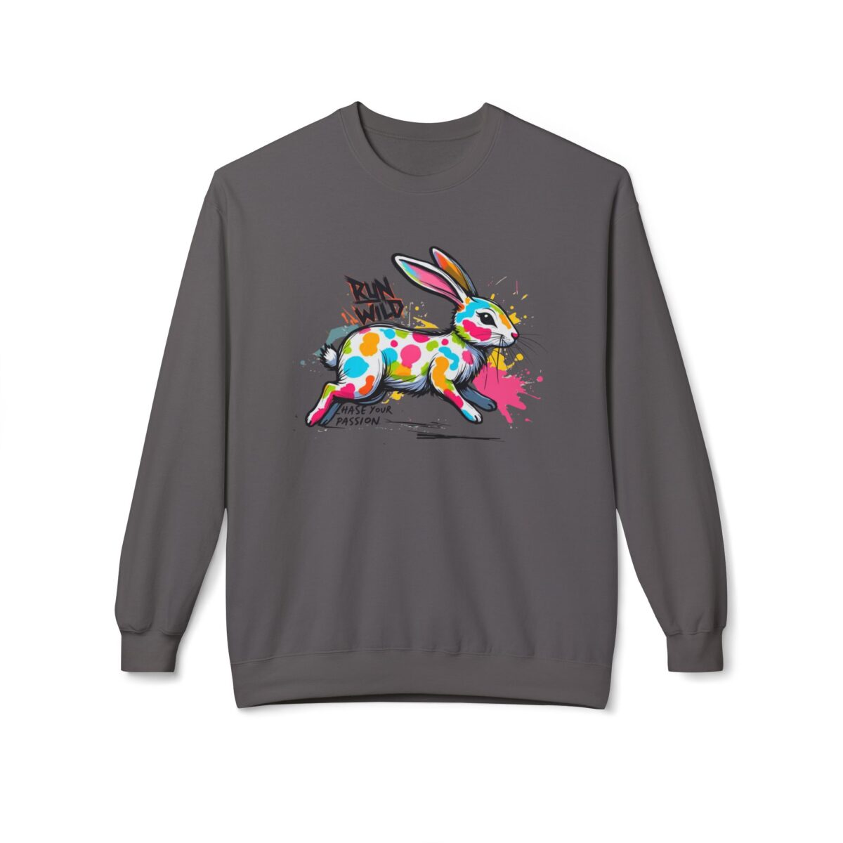 Run wild Unisex Midweight Softstyle Fleece Crewneck Sweatshirt - Image 9