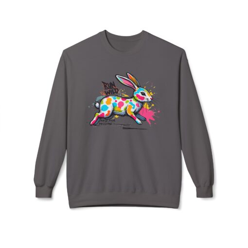Run wild Unisex Midweight Softstyle Fleece Crewneck Sweatshirt - Image 9