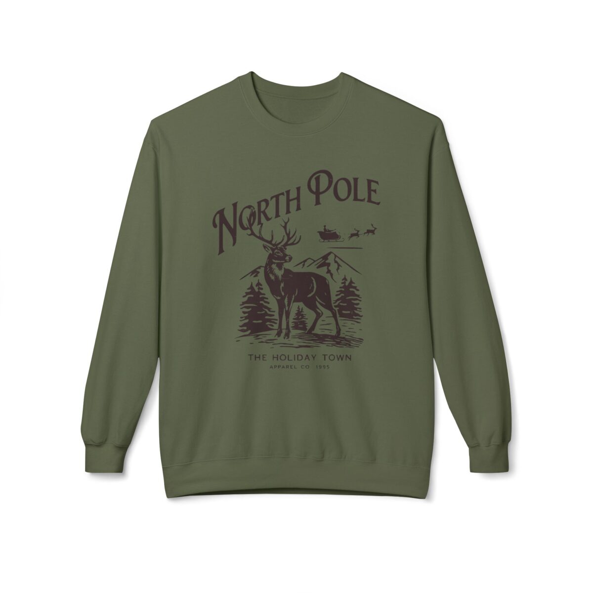 North pole Unisex Midweight Softstyle Fleece Crewneck Sweatshirt - Image 9