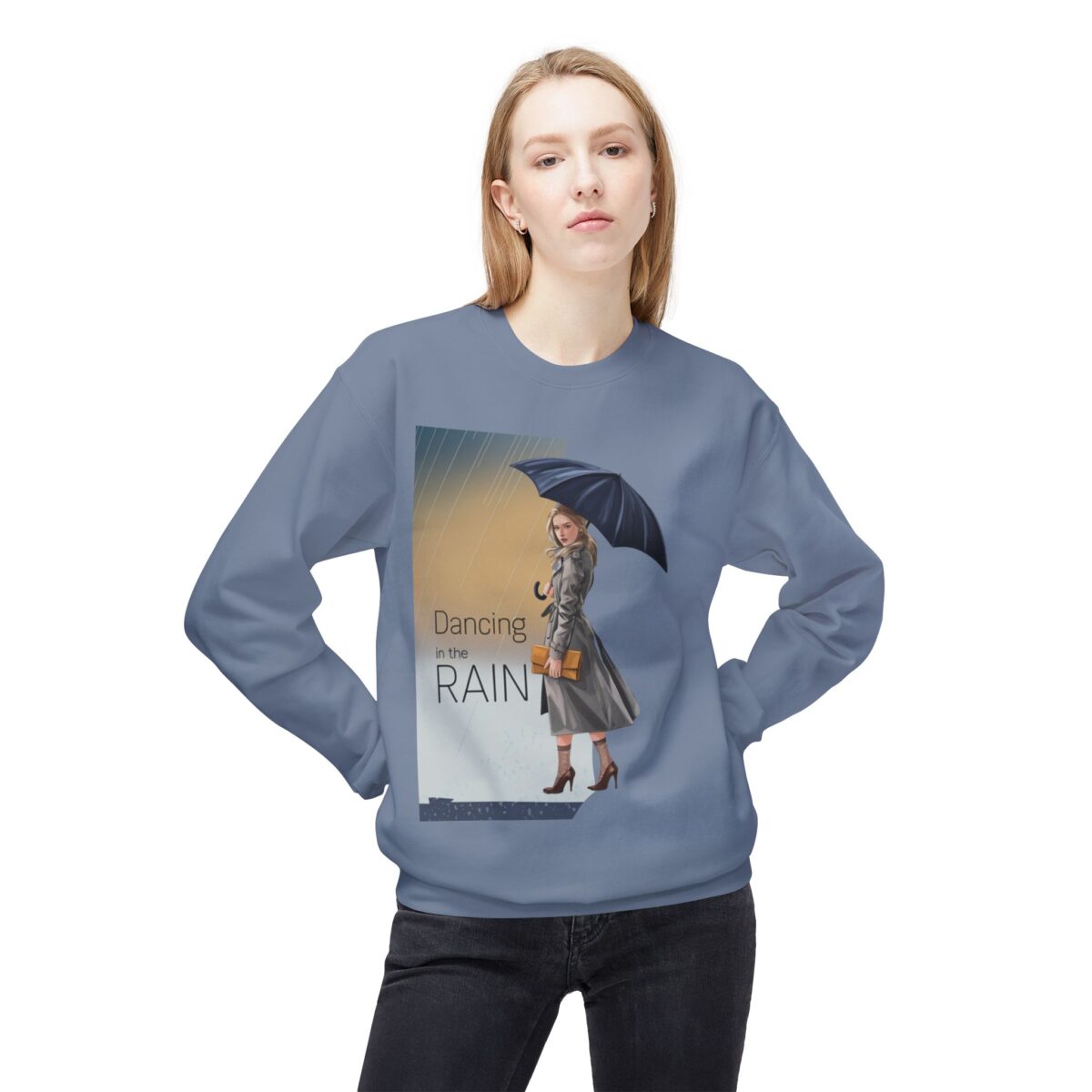 Dancing in the rain Unisex Midweight Softstyle Fleece Crewneck Sweatshirt - Image 15
