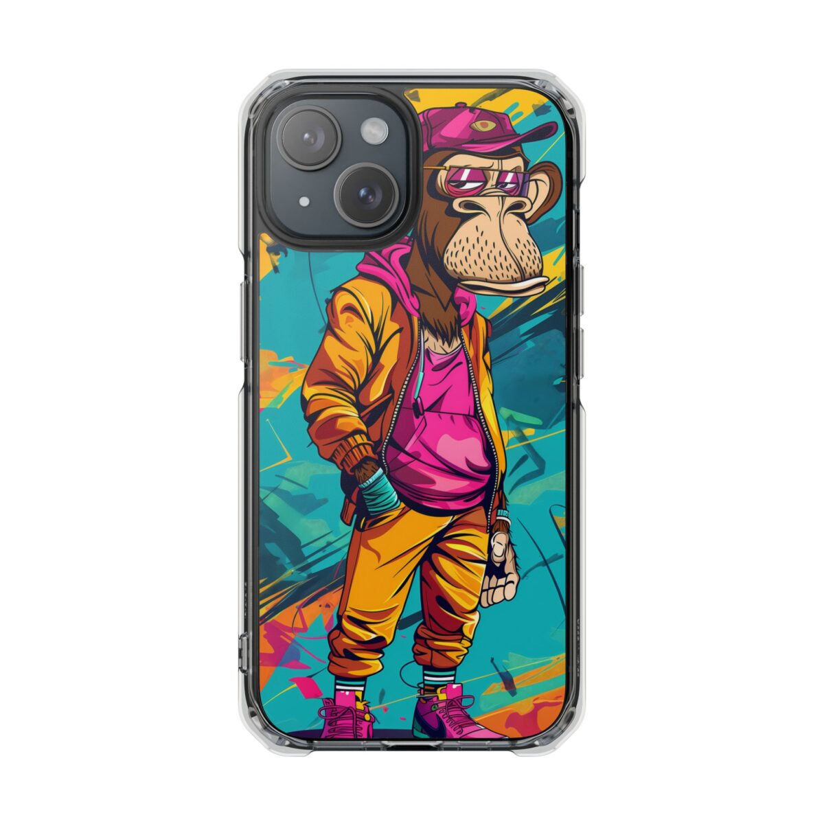 Stylish Ape Magnetic Clear Impact Cases