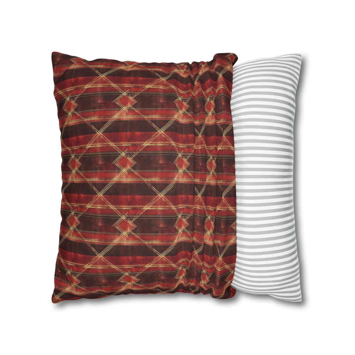 Sparkly red hues Faux Suede Square Pillowcase - Image 12