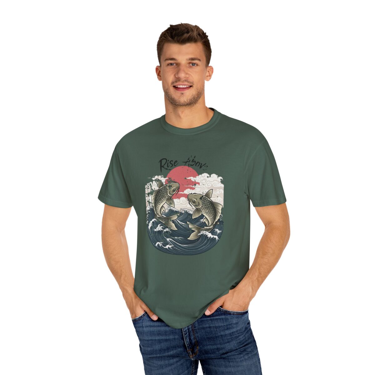 Rise above Unisex Garment-Dyed T-shirt - Image 28