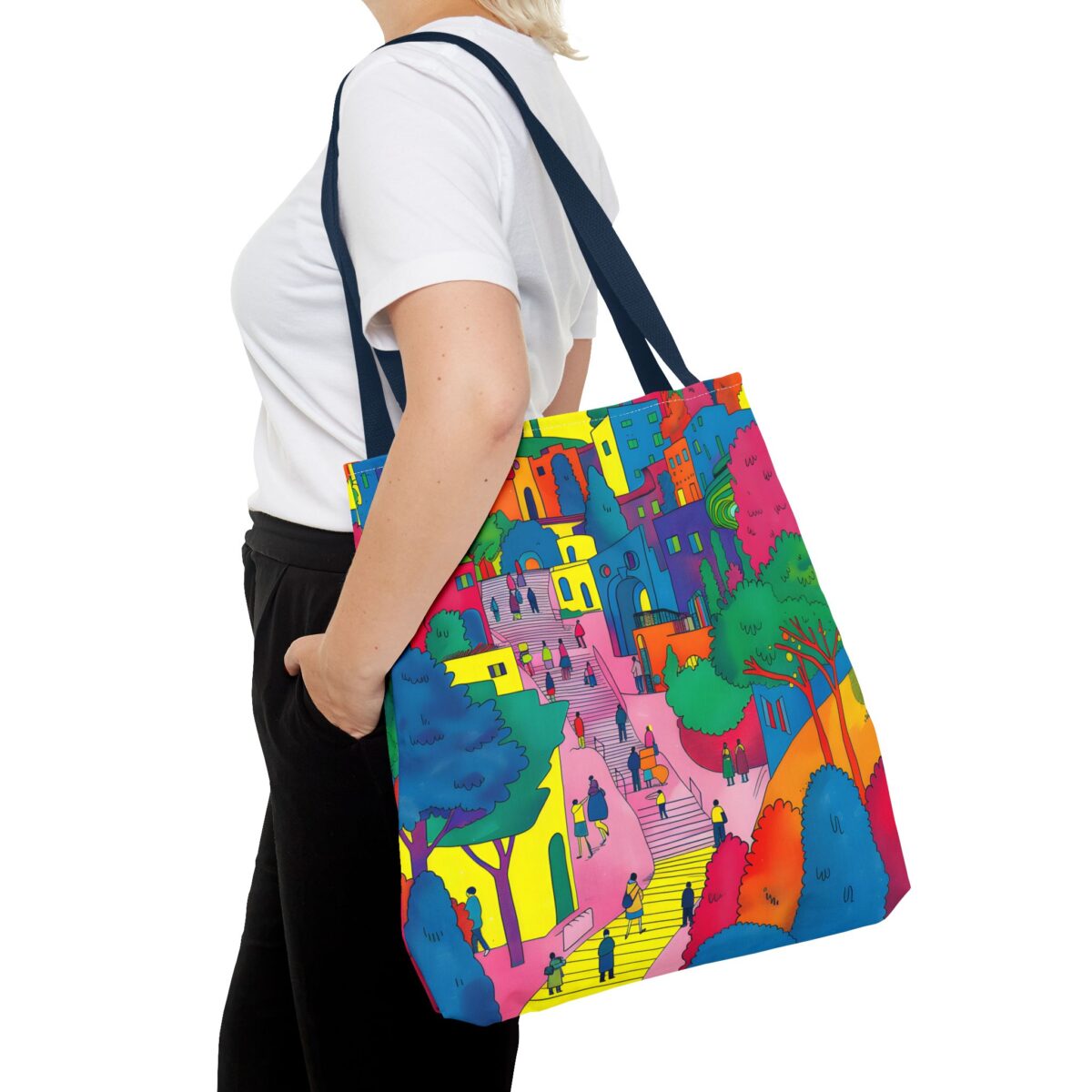 The hillside village in Korea Tote Bag (AOP) - Image 60
