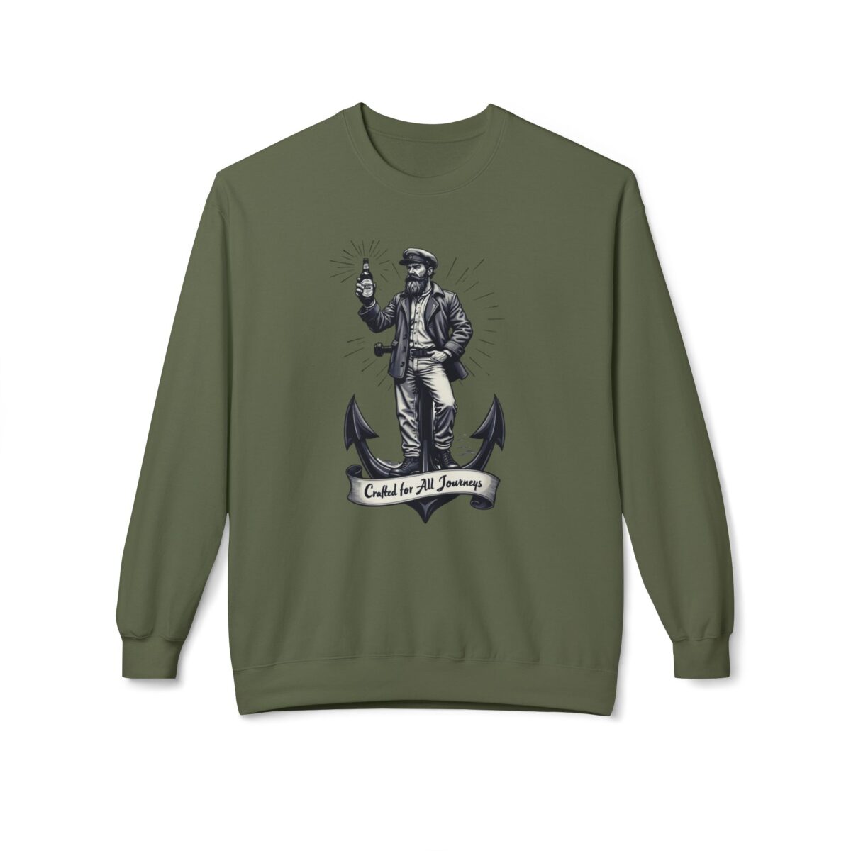 Crafted for all journeys Unisex Midweight Softstyle Fleece Crewneck Sweatshirt - Image 9