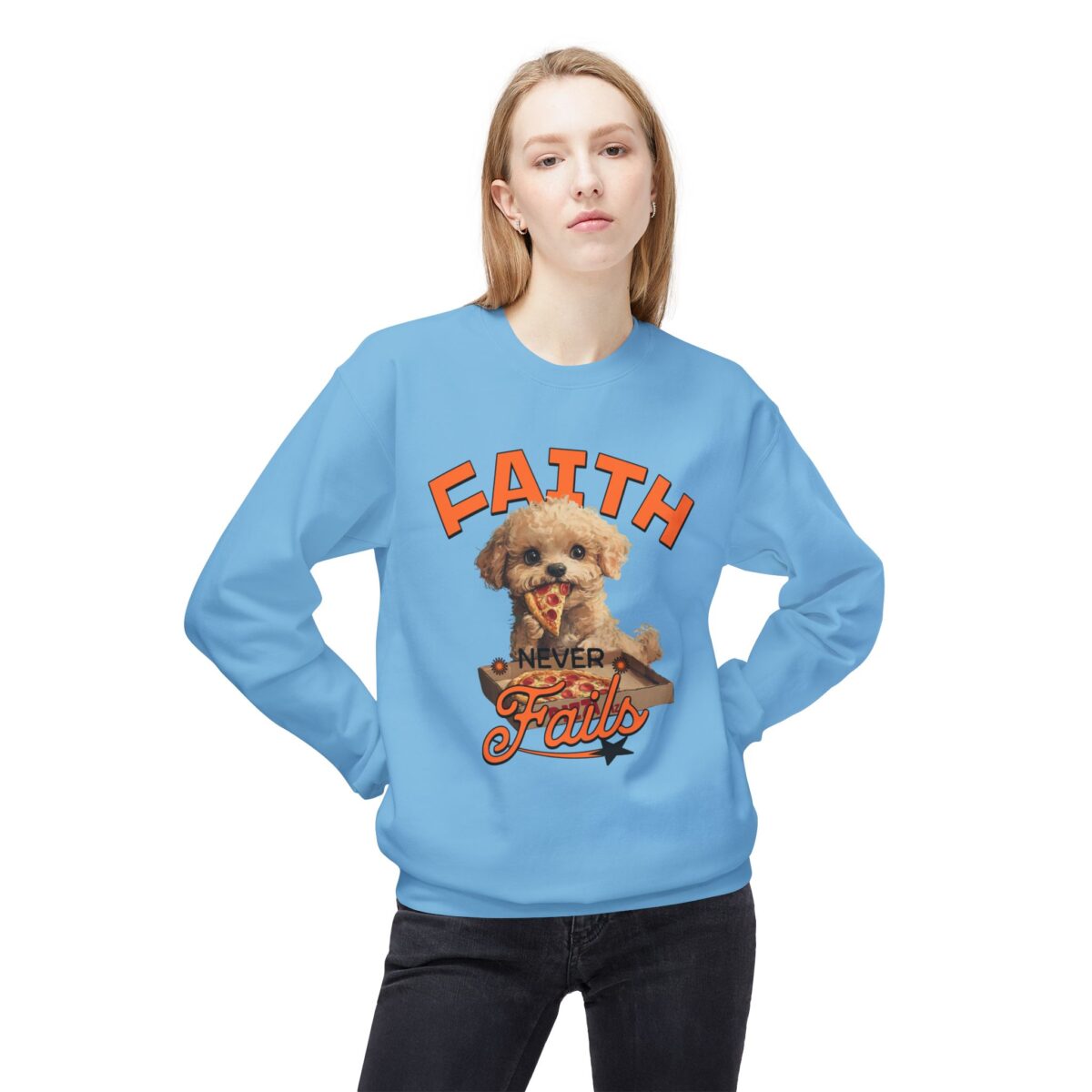 Faith never fails Unisex Midweight Softstyle Fleece Crewneck Sweatshirt - Image 31