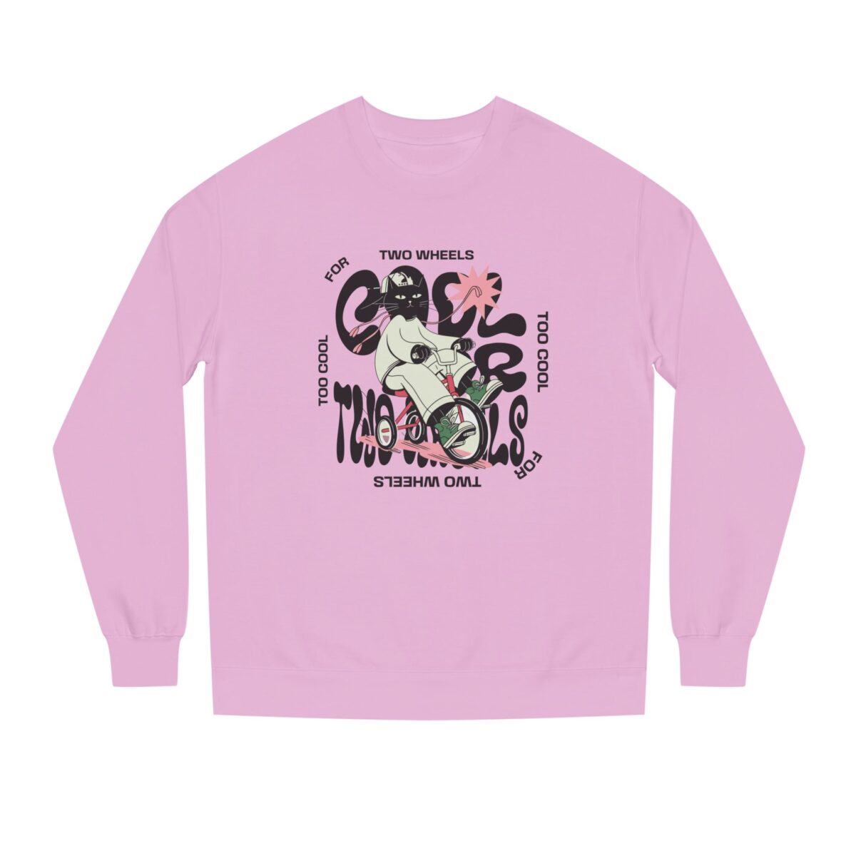 Too cool for two wheels Unisex Crew Neck Sweatshirt - Image 13