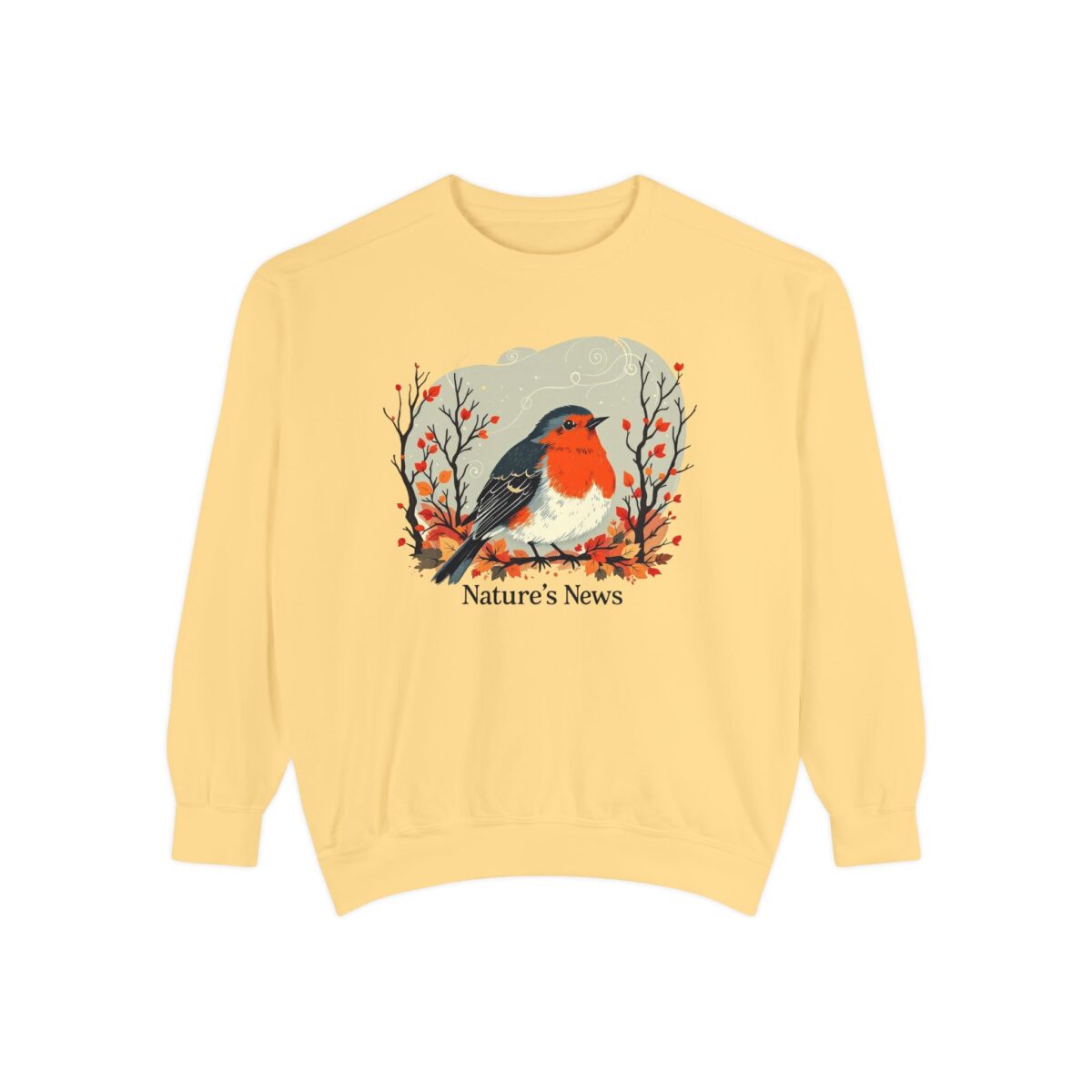 Nature’s News Unisex Garment-Dyed Sweatshirt - Image 9