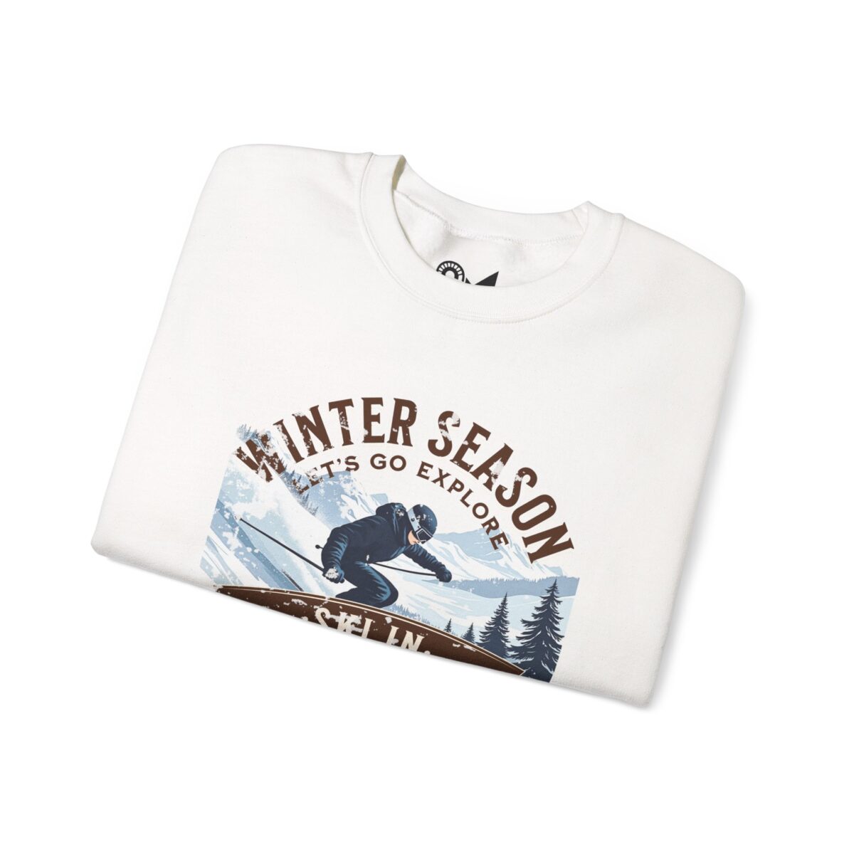 Ski in the national park Unisex Heavy Blend™ Crewneck Sweatshirt - Image 3