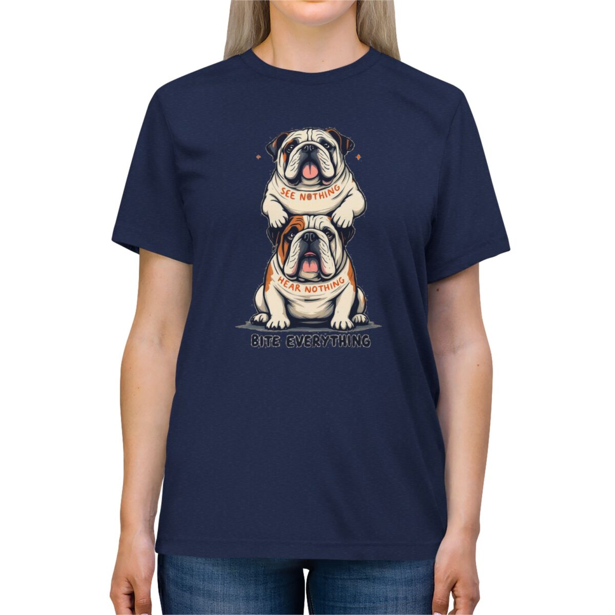 BITE EVERYTHING Unisex Triblend Tee - Image 3