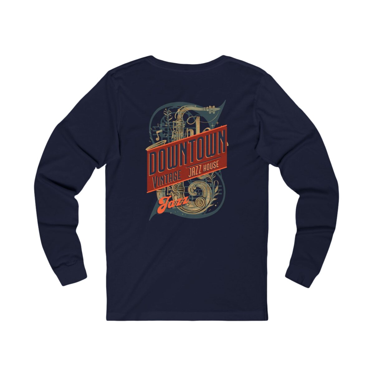 Downtown Jazz House Unisex Jersey Long Sleeve Tee - Image 16