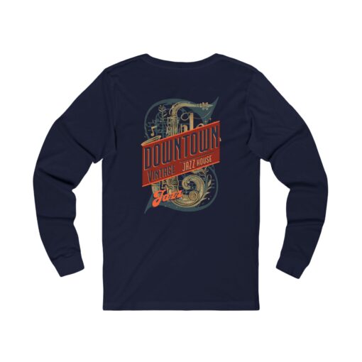 Downtown Jazz House Unisex Jersey Long Sleeve Tee - Image 16