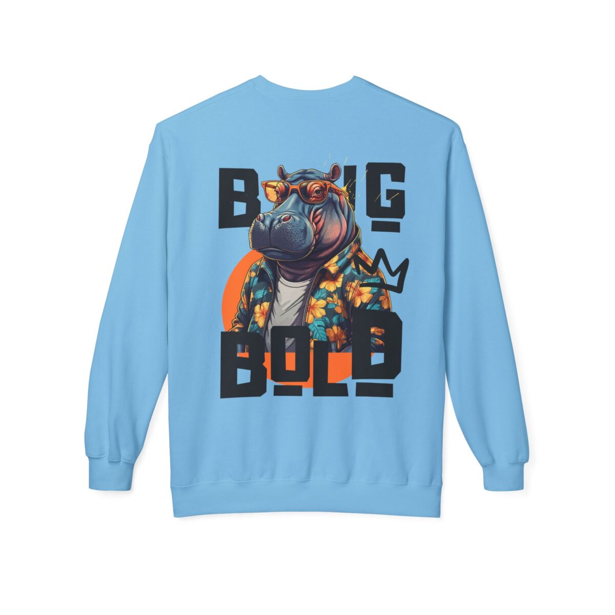 Big Bold Unisex Midweight Softstyle Fleece Crewneck Sweatshirt - Image 30