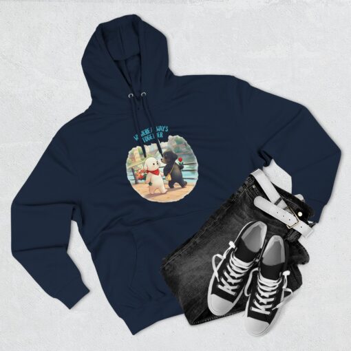 Always together Three-Panel Fleece Hoodie - Image 19