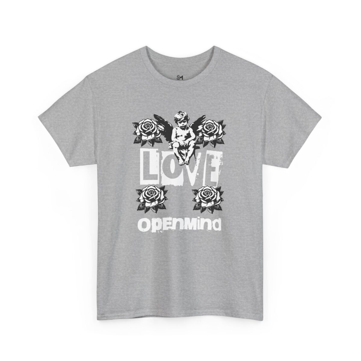 Love open mind Unisex Heavy Cotton Tee - Image 3