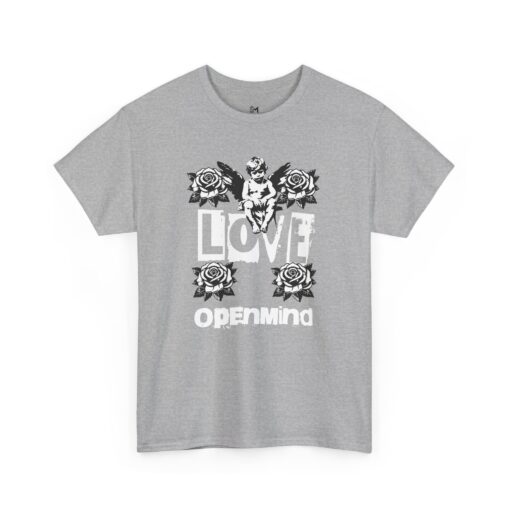 Love open mind Unisex Heavy Cotton Tee - Image 3