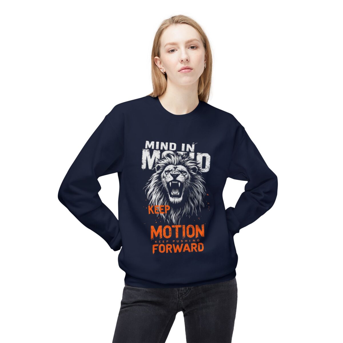 Keep pushing forward Unisex Midweight Softstyle Fleece Crewneck Sweatshirt - Image 15