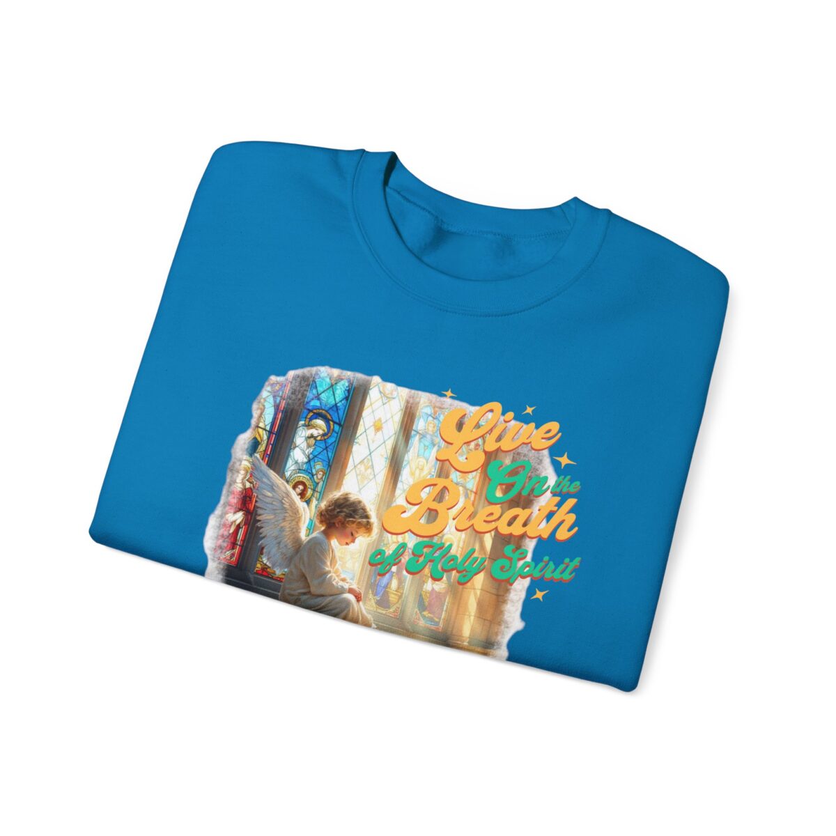 Live on the breath of the Holy Spirit Unisex Heavy Blend™ Crewneck Sweatshirt - Image 27