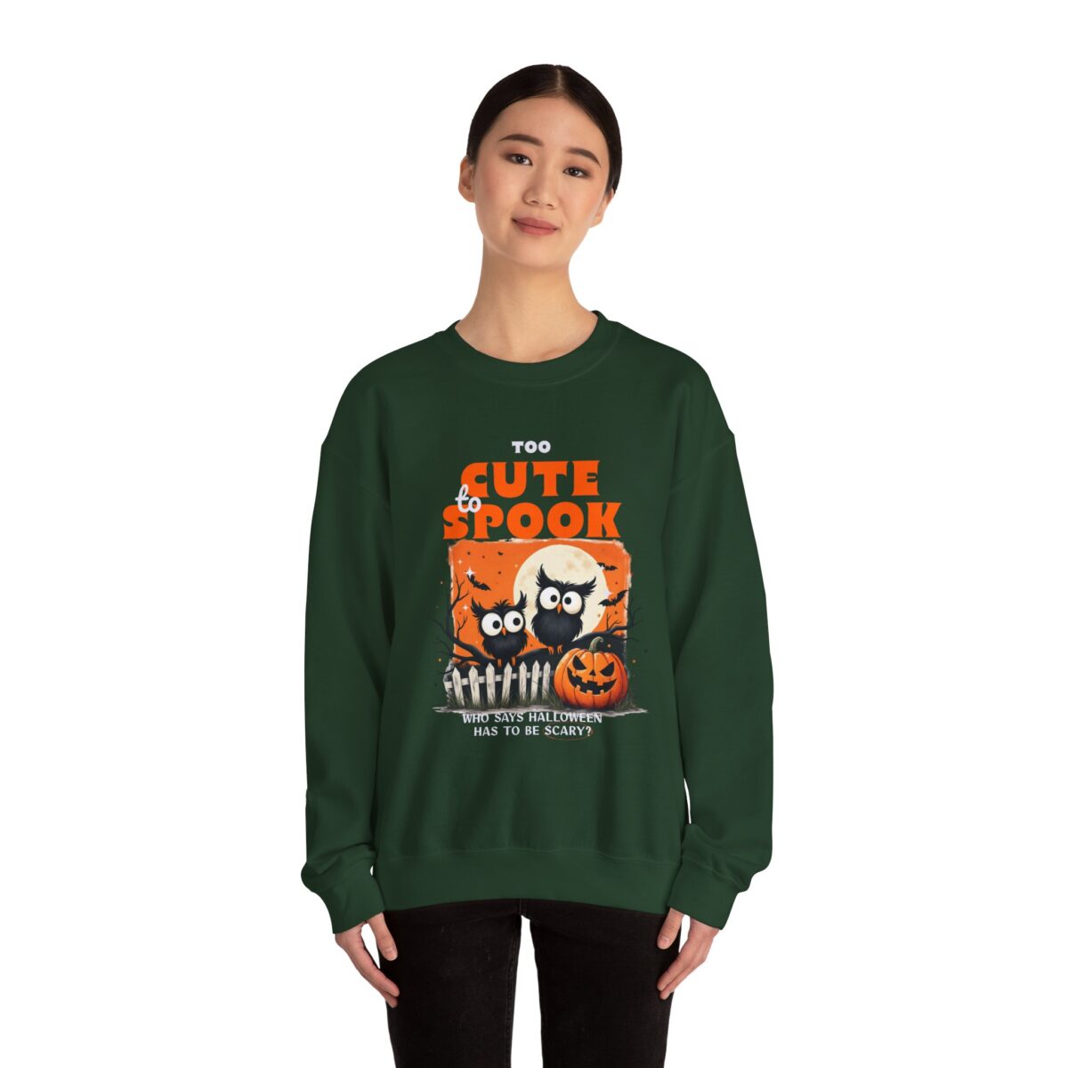 Too cute to spook Unisex Heavy Blend™ Crewneck Sweatshirt - Image 12